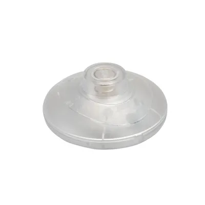 Produktbild von Rundfußschalter Druckschalter in transparent 250V/2A Schnurzwischenschalter für 1-adrige