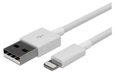 Immagine prodotto di Cavo Flexline da USB-A a 8 pin per ricarica e sincronizzazione, USB 2.0, bianco, 1,00 m