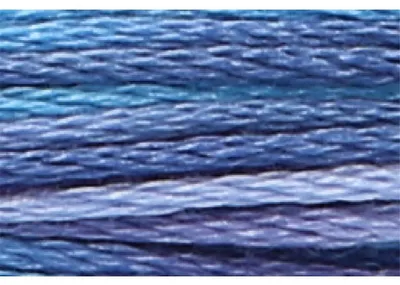Imagen del producto de Hilo Anchor Sticktwist Multi, 8 metros, azul oscuro, color "stormyseas", algodón, color 1349, 6 hebras