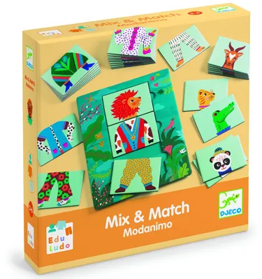 Image de Jeu Eduludo Mix & Match Modanimo, Djeco
