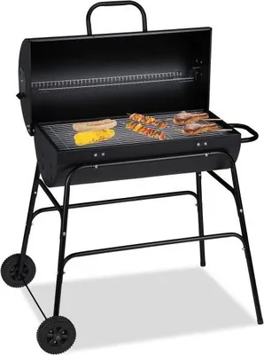 Image de Barbecue au charbon de bois avec couvercle