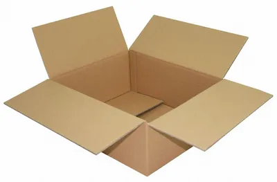 Produktbild von 2x Faltkarton 350x290x130mm 1-wellig Dickwelle braun