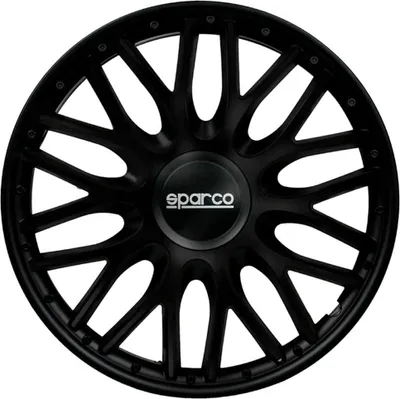 Immagine prodotto di Coprimozzi Sparco Roma - 13 pollici - Neri - Set di 4 pezzi