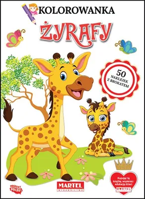 Produktbild von Kolorowanka Żyrafy z naklejkami