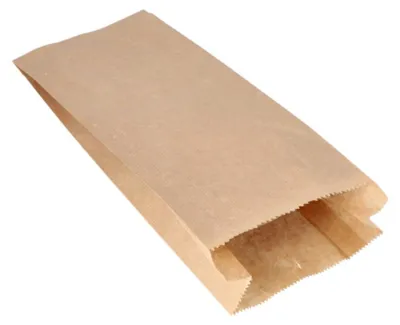 Produktbild von 1000 Papierfaltenbeutel gefädelt Kraftpapier 35 cm x 15 cm x 7 cm braun Füllinhalt 2,5 kg