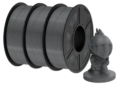 Obrázek produktu pro Filament pro 3D tiskárny, vysoká pevnost, rychlý tisk, PLA šedá