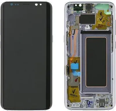 Produktbild von Original AMOLED Display Touchscreen Bildschirm Rahmen Violet Grau für Samsung Galaxy S8 G950F