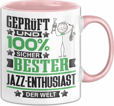 Produktbild von Jazz-Enthusiast Geschenk Lustiger Spruch für Jazz-Enthusiast Geschenkidee Bester Jazz-Enthusiast Der Welt (Rosa)