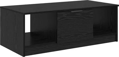 Zdjęcie produktu dla Stolik kawowy vidaXL, czarny, imitacja dębu, 102 x 50 x 36 cm, materiał drewnopochodny