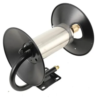 Image de Tuyau d'arrosage pour nettoyeur haute pression - Avec raccord - 30,5 mètres - 9,5 mm - 4000 PSI - Manuel - Enroulable