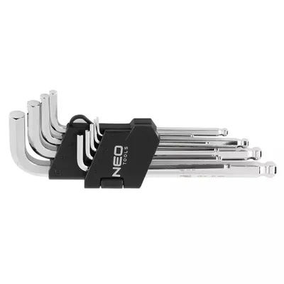 Zdjęcie produktu dla NEO TOOLS Klucze sześciokątne z końcówką kulistą, zestaw 9 szt.