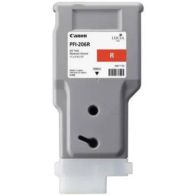 Zdjęcie produktu dla Canon PFI-206 R, Czerwony, Tusz na bazie pigmentu, 1 szt.