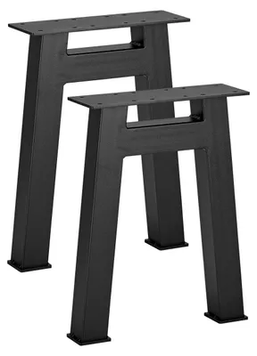 Produktbild von SOTECH Bankgestell H-Form 305 x 420 mm – schwarz matt (2er Set)
