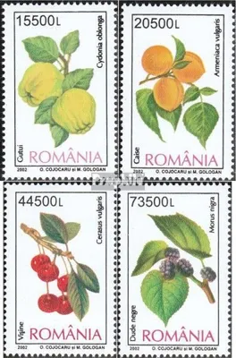 Produktbild von Briefmarken Rumänien 2002 Mi 5694-5697 (kompl.Ausg.) postfrisch Früchte