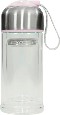 Produktbild von Trinkflasche Glas mit Einsatz HTI-Line