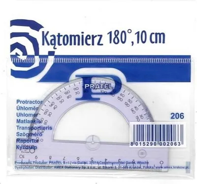 Produktbild von Kątomierz 10cm 180 stopni PRATEL