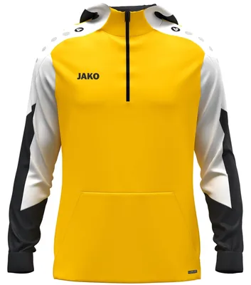 Produktbild von Jako Dynamic Polyester Hoodie Herren gelb weiß schwarz Gr S