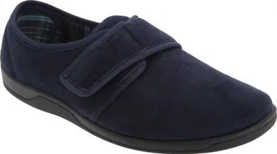 Produktbild von Sleepers Herren Tom Hausschuhe / Pantoffeln mit Klettverschluss, WildKunstleder DF845 (43 EU) (Marineblau)
