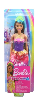 Image de Barbie Dreamtopia Poupée princesse (brune et cheveux turquoise), poupée à habiller