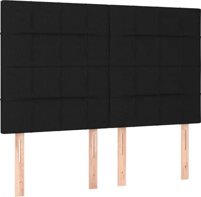 Obrázok produktu pre vidaXL Čelo postele čierne 144x5x118/128 cm látka