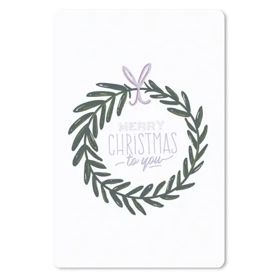 Produktbild von MuchoWow® Mauspad Mousepad Sprichwörter - Zitate - 'Frohe Weihnachten für Sie 18x27 cm - Mousepads - Maus Mat - Pad - Mausunterlage
