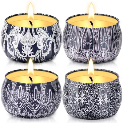 Productafbeelding van Set van 4 Citronella Kaarsen voor Binnen en Buiten