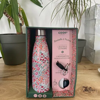 Image de COOK CONCEPT Bouteille isotherme à motif floral 500 ml