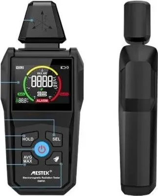 Zdjęcie produktu dla Detektor promieniowania elektromagnetycznego, precyzyjny pomiar, przyjazny dla użytkownika wyświetlacz, EMF01