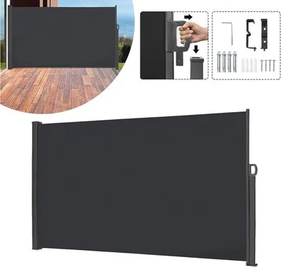 Productafbeelding van Uittrekbaar privacy scherm voor tuin, terras en balkon - 200 x 300 cm