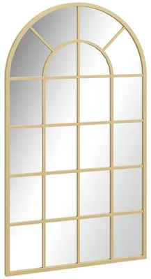 Obrázek produktu pro HOMCOM Nástěnný zrcadlo, zrcadlo do předsíně, rozměry 110 x 62 cm, s kovovým rámem