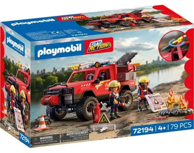 Image de PLAYMOBIL : Camionnette de pompiers
