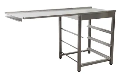 Immagine prodotto di Tavolo scolapiatti Saro sinistro 1600x786x625mm per lavastoviglie a cappa in acciaio inox