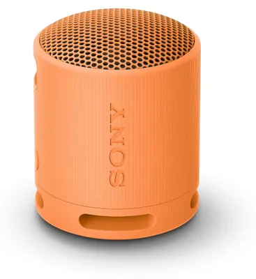 Zdjęcie produktu dla Sony SRS-XB100, Bezprzewodowy, A2DP, HFP, AAC, AVRCP, SBC, USB Type-C, Głośnik mono przenośny, Pomarańczowy, Cylidner