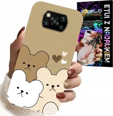 Obrázek produktu pro Pouzdro pro Xiaomi Poco X3 – Medvídek, Medvídci Vzory pro nejmenší děti