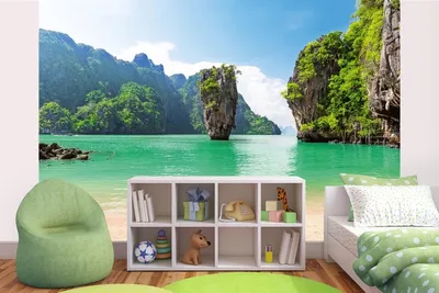 Produktbild von Vlies Fototapete INSEL IN THAILAND 375 x 250 cm (inkl. Kleister) - Vlies Tapete, Wandtapete, Wandbilder - Tapete für Wohnzimmer Schlafzimmer, Büro, Küche - Montagefertig