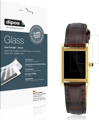 Produktbild von 2x Schutzfolie für Seiko SWR066P1 - Anti-Shock 9H Folie dipos Glass Kunststoffglas