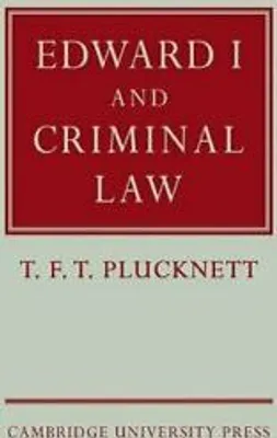 Produktbild von Edward I and Criminal Law