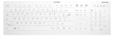 Immagine prodotto di Contour Design Active Key AK-C8112, dimensioni complete (100%), senza fili, senza fili RF, interruttore a forbice, AZERTY, Bianco