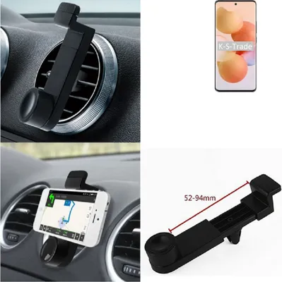Produktbild von K-S-Trade Lüftungshalterung kompatibel mit Xiaomi Civi KFZ-Halterung Autohalterung Handy-halterung Lüftungsgitter Lüftungsschlitze Schwarz