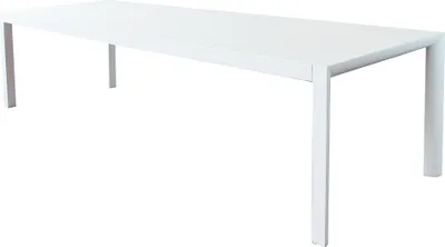 Immagine prodotto di Milani Home - tavolo da giardino allungabile, alluminio, 8 posti, bianco, piano 225/300 x 100 cm