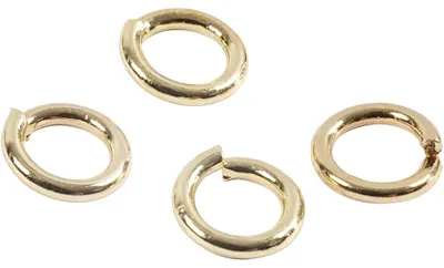 Produktbild von Biegering, Dicke 0,7 mm, Vergoldet, 500 Stk/ 1 Pck [HOB-61398]