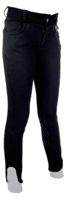 Produktbild von HKM 9060 Reithose Kids Easy, Mädchenreithose Silikon-Kniebesatz, Mädchen 116-176