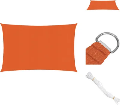 Produktbild von vidaXL Sonnensegel 160 g/m² Orange 3,5x4,5 m HDPE -  Sonnenschirme & Sonnenschutze
