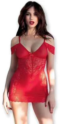 Produktbild von Chilirose - Babydoll CR4627 rot Größe: S
