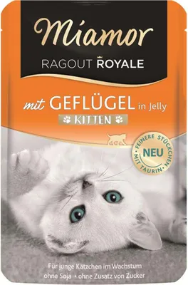 Produktbild von Miamor - Ragout Royale Pouch Kitten 22x100g  |  Geflügel