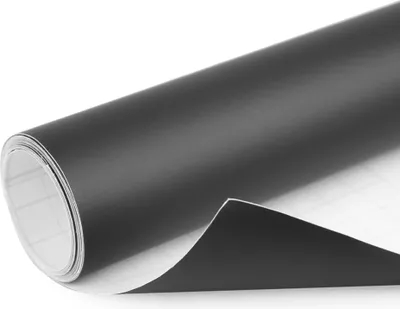 Produktbild von Autofolie Vinyl Folie Aufkleber für Auto Universal Matt Schwarz Blasenfrei Selbstklebend DIY-Aufkleber, 152cm x 30cm