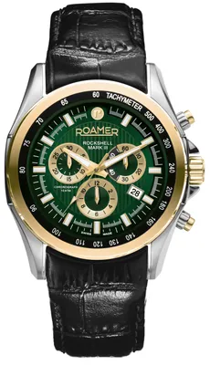 Obrázok produktu pre Roamer pánske náramkové hodinky Rockshell Mark III Chrono 44 mm náramok kožené 220837 48 75 02