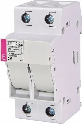 Immagine prodotto di ETI portafusibile sezionatore base fusibili 2P 25A 10x38 1000V DC