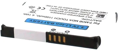 Produktbild von Akku für T-mobile ELF0160 Li-Ion 3,7 Volt 1100 mAh schwarz.