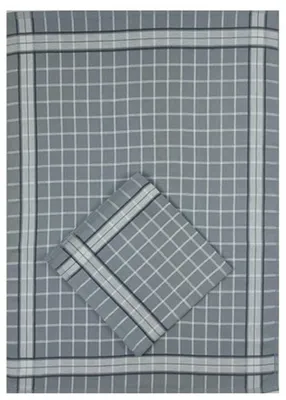 Obrázek produktu pro Sada kuchyňských utěrek z egyptské bavlny 50x70cm - Kostka šedá
